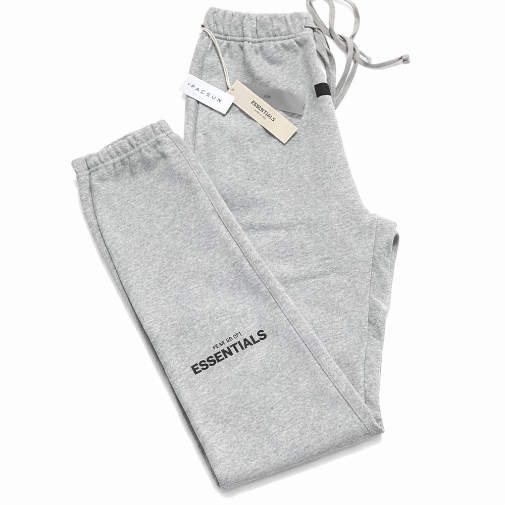Fear of God Essentials Dark Oatmeal Cuffed Sweatpants